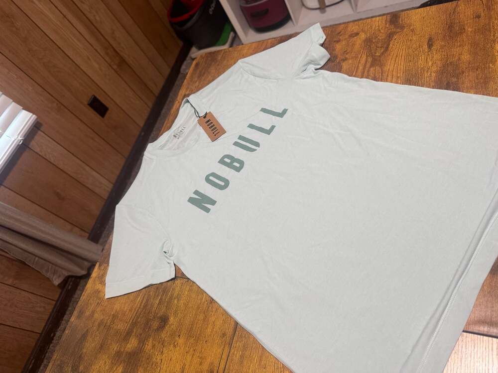 NOBULL Men's TNCL Tee Blue Haze Athletic T-Shirt Size M